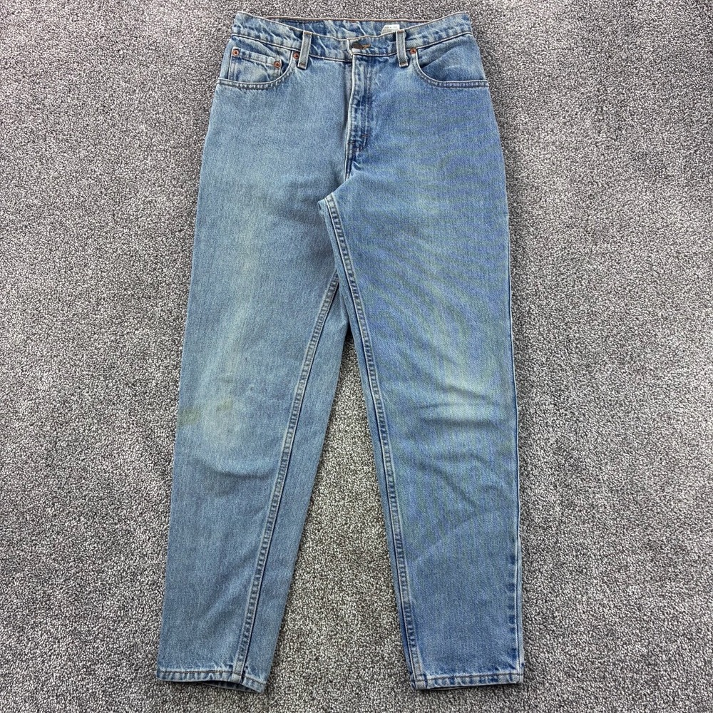 Vintage Levis 550 Jeans Women's 9‎ Blue Relaxed Fit Tapered Leg USA Made Light